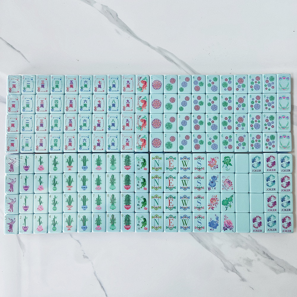 彫刻入りパールピンクアクリル製アメリカン麻雀牌160枚入り高 - Board Game Mahjong のレビューと価格