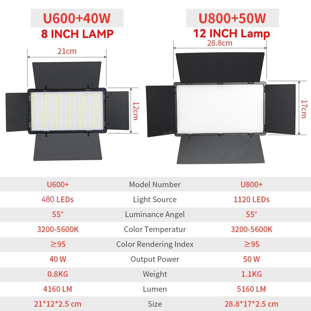 U800 u600 LEDフォトスタジオキット,写真パネル, - Board Game Video Games のレビューと価格
